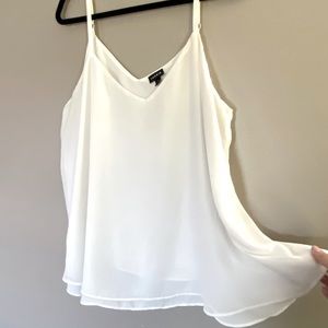 Torrid Plus Size White Swing Tank